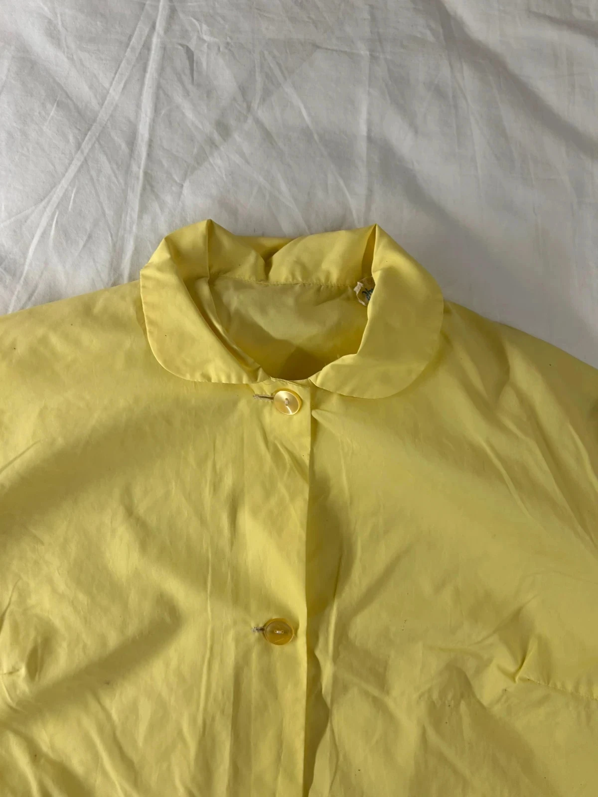 Chemise blousenyl met lange mouwen geel vintage – photo 5